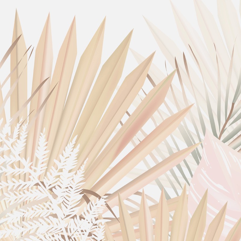 Motif nature feuilles pastel Motif nature feuilles pastel