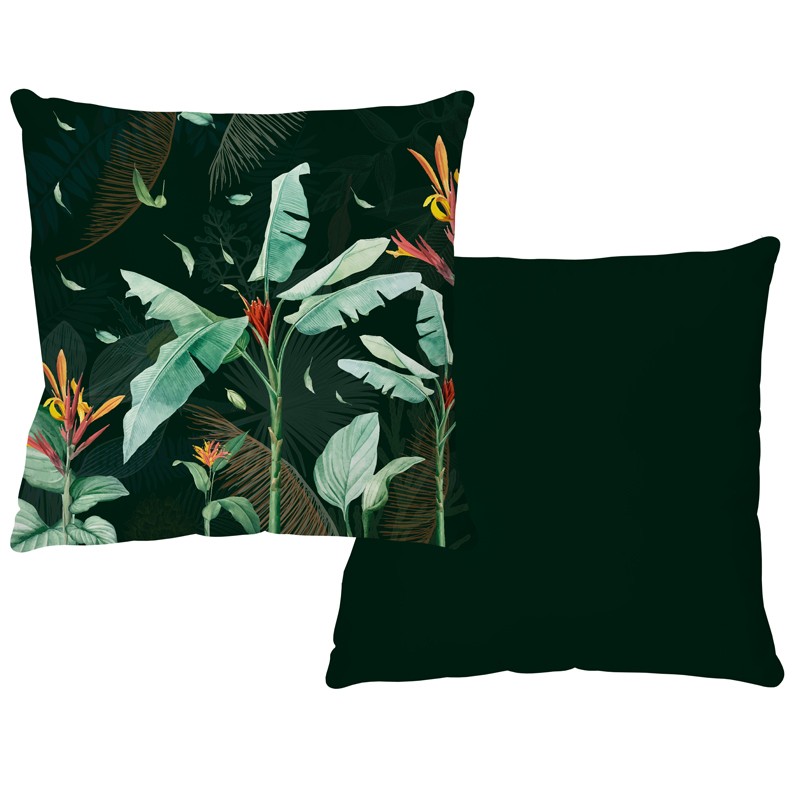 Coussin jungle tropical