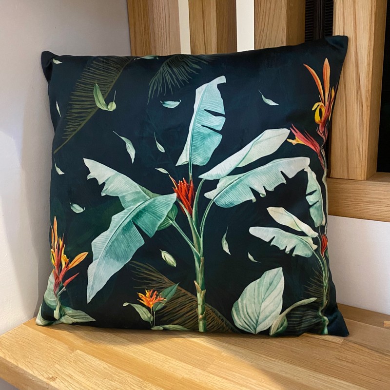 Coussin jungle tropical