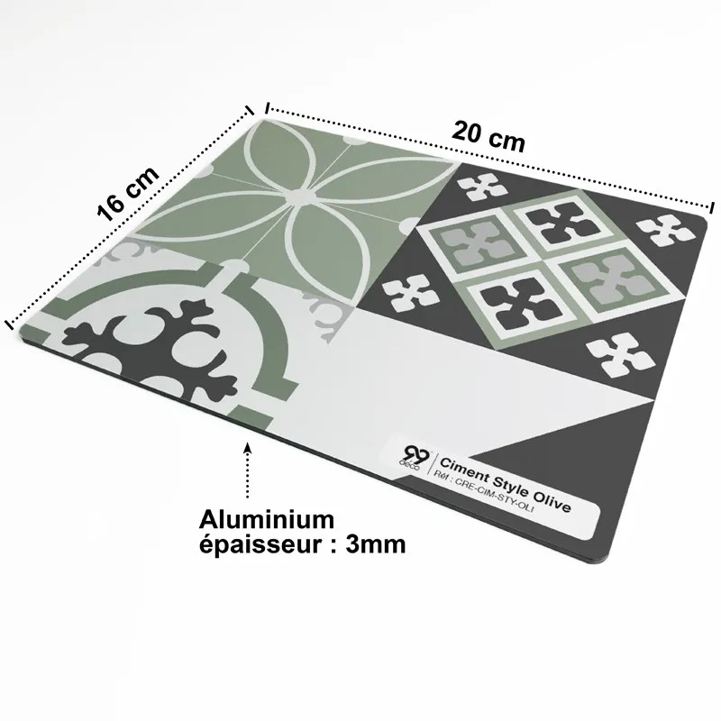 Crédence cuisine Ciment Style en aluminium composite – 99Déco