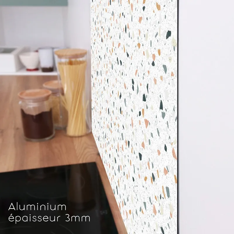 Crédence cuisine Terrazzo Dolce en aluminium composite - 99Déco