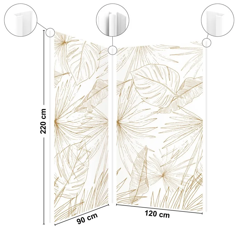 Pack 2 panneaux muraux Lamnar + 3 profilés Blancs