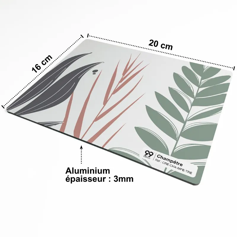 Crédence cuisine Champêtre Bleu ou Vert - fonds de hotte et bandeaux raccordables - 99Déco