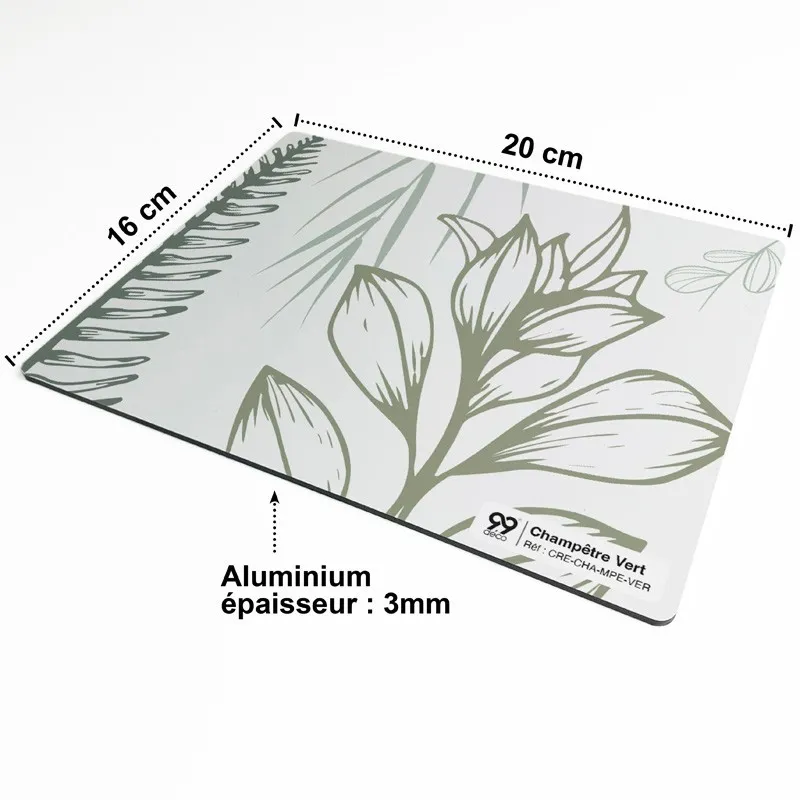 Crédence cuisine Champêtre Bleu ou Vert - fonds de hotte et bandeaux raccordables - 99Déco