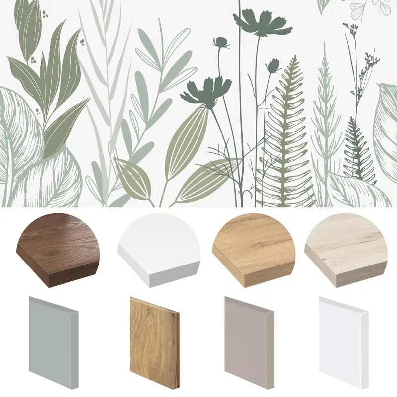 Crédence cuisine Champêtre Bleu ou Vert - fonds de hotte et bandeaux raccordables - 99Déco