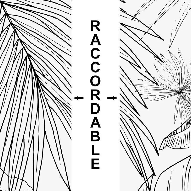 Crédence cuisine Lamnar feuilles graphiques - 5 teintes - 99Déco
