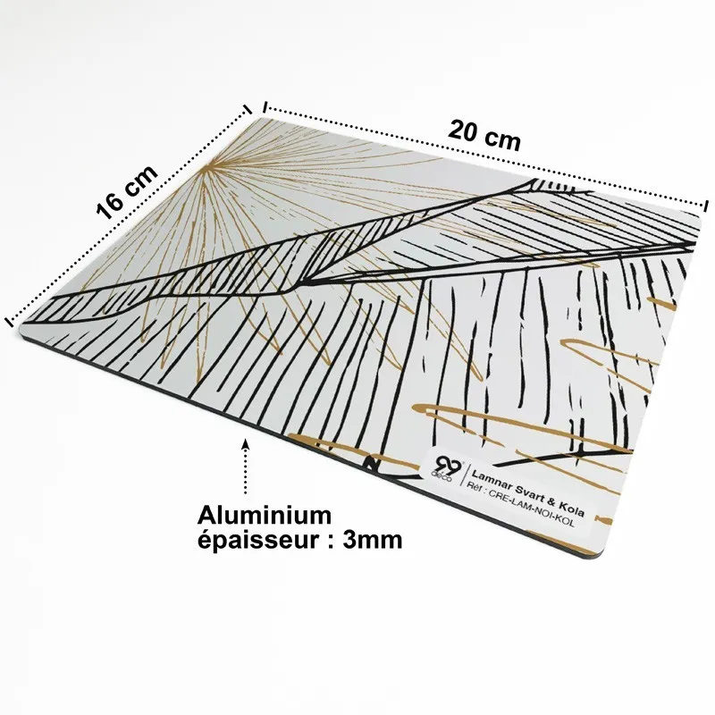 Crédence cuisine aluminium motif tropical Lamnar | 99DECO