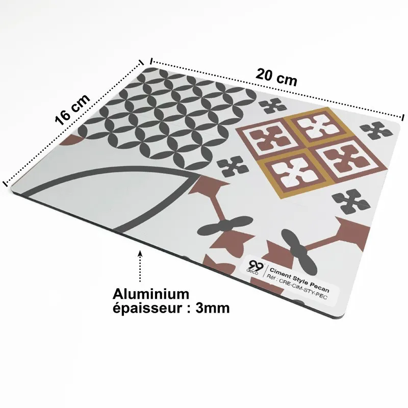 Crédence cuisine Ciment Style en aluminium composite – 99Déco