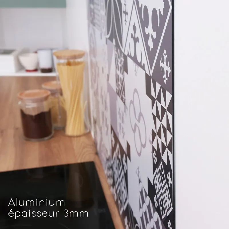 Crédence cuisine Ciment Style en aluminium composite – 99Déco