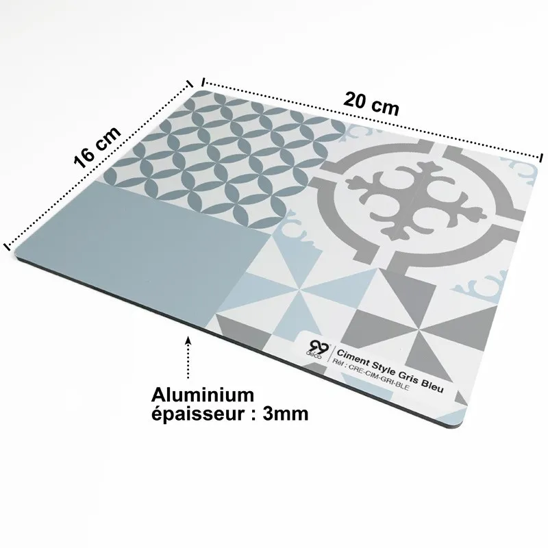 Crédence cuisine Ciment Style en aluminium composite – 99Déco