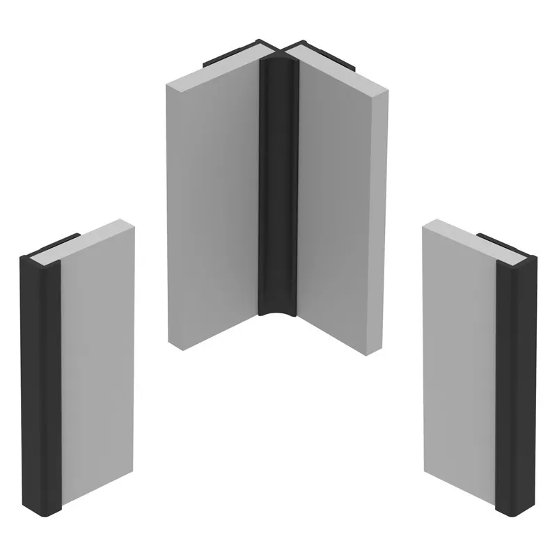 Pack 2 panneaux muraux Lamnar + 3 profilés Noir
