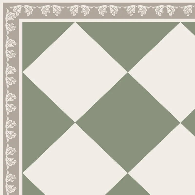 Tapis vinyle Rétro Vert – 99DECO