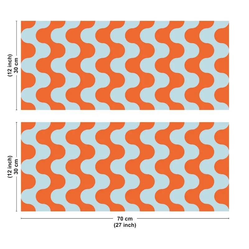 Crédence salle de bain Marea en PVC 3 mm – Motif ondulé – 99DECO