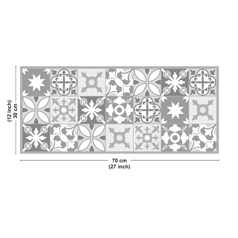 Crédence de salle-de-bains adhésive en PVC. Tendance Ciment Sable Gris.