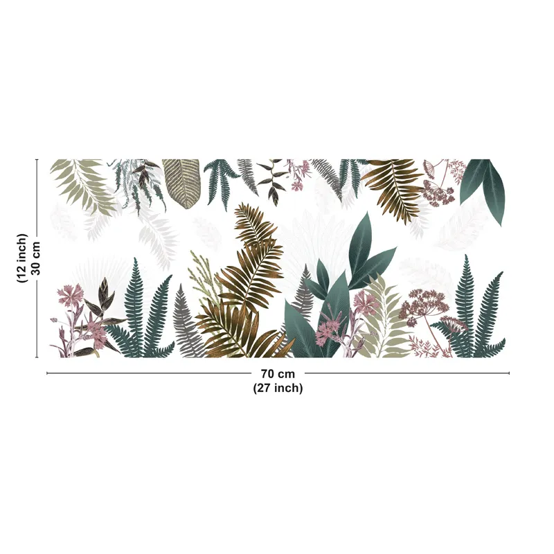Crédence adhésive, motif végétal et couleurs douces, pour déco murale