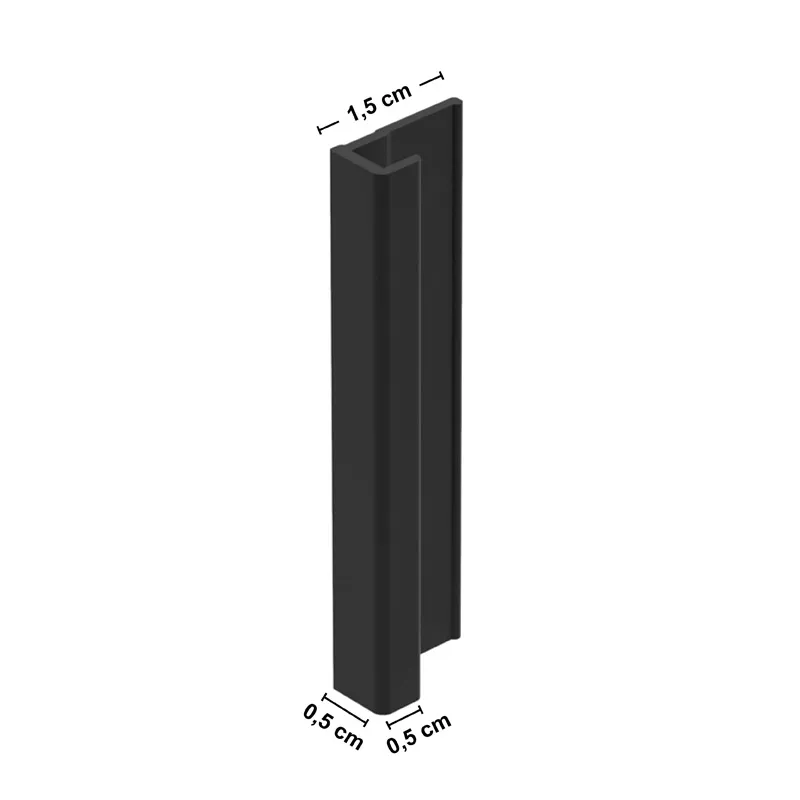 Profilé de finition 220 cm pour panneau mural de douche - 99DECO