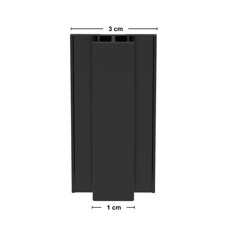Profilé d’angle aluminium 220 cm pour panneau mural de douche - 99DECO