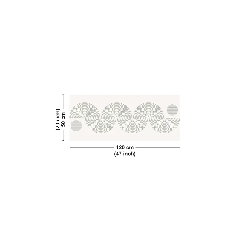 Tapis en Vinyle "Forme Géométrique Gris" – Décor Moderne et Minimaliste