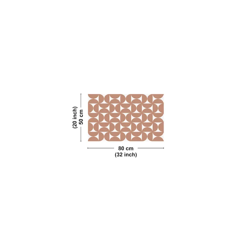 Tapis Vinyle "EQUILIBRE OCRE" – Design Moderne pour Maison et Bureau