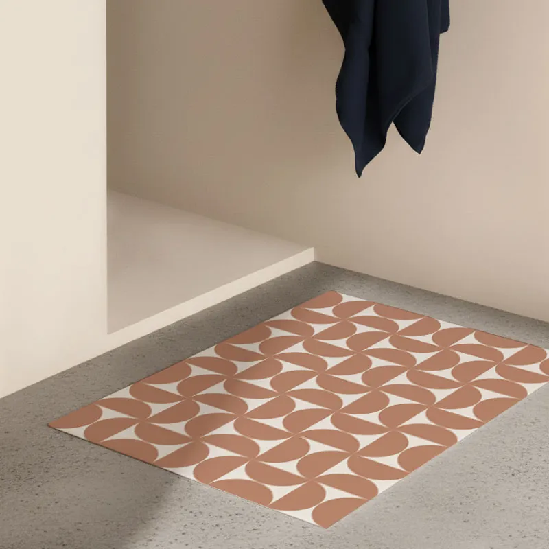 Tapis Vinyle "EQUILIBRE OCRE" – Design Moderne pour Maison et Bureau