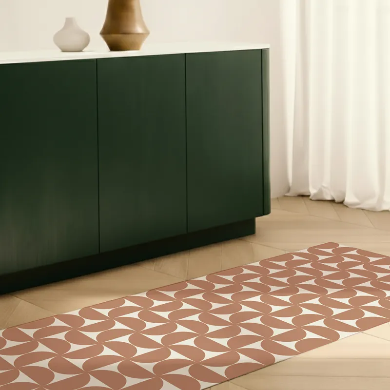 Tapis Vinyle "EQUILIBRE OCRE" – Design Moderne pour Maison et Bureau