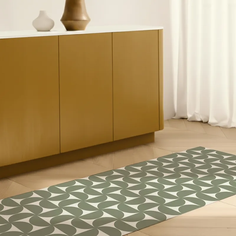 Tapis Vinyle "EQUILIBRE OCRE" – Design Moderne pour Maison et Bureau