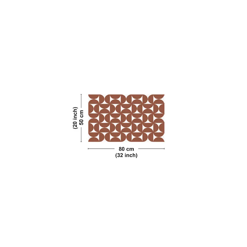Tapis Vinyle "EQUILIBRE OCRE" – Design Moderne pour Maison et Bureau