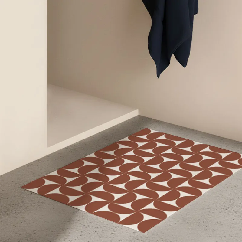 Tapis Vinyle "EQUILIBRE OCRE" – Design Moderne pour Maison et Bureau