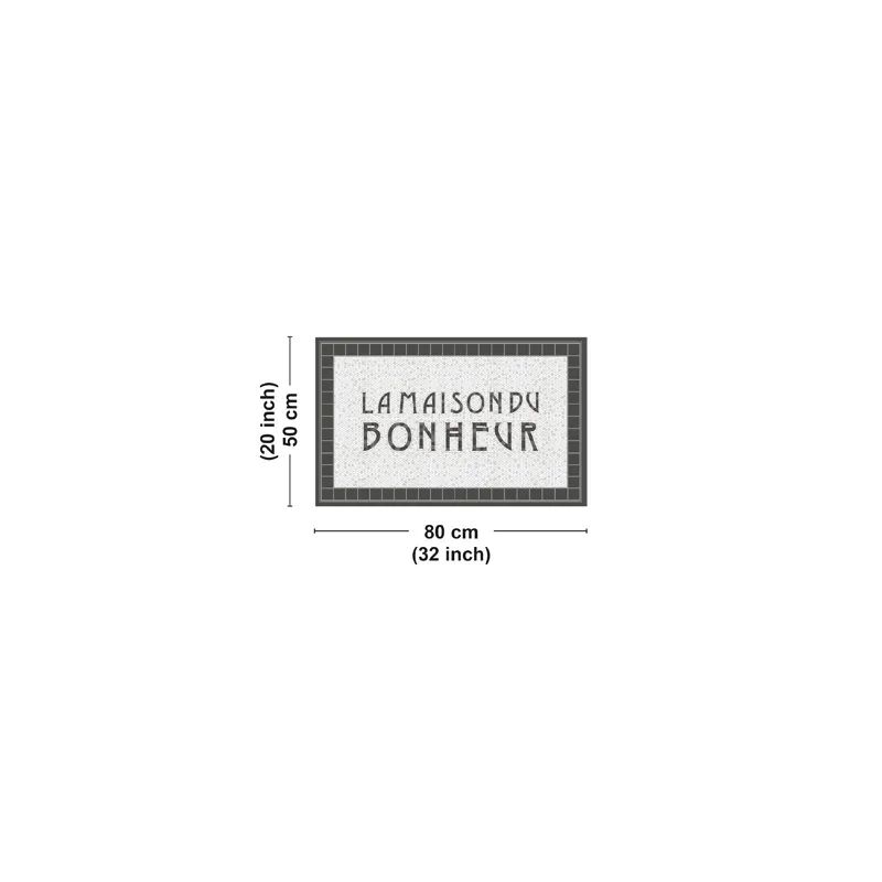 Tapis Vinyle La Maison Du Bonheur Effet Matière Motif Mosaïque Tesselle