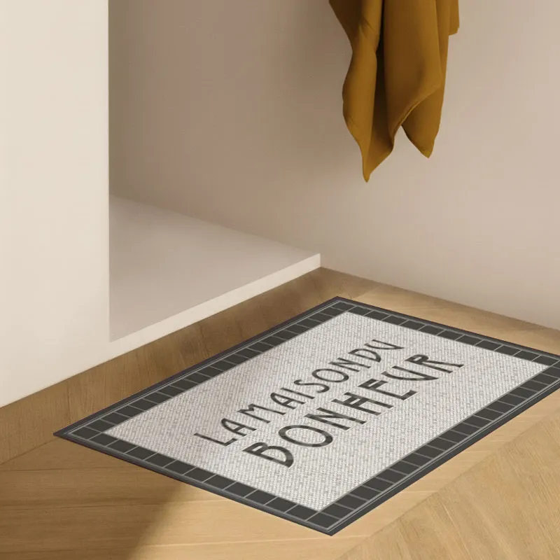 Tapis Vinyle La Maison Du Bonheur Effet Matière Motif Mosaïque Tesselle
