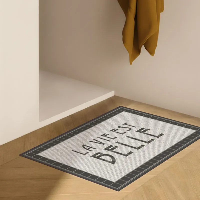 Tapis Vinyle La Maison Du Bonheur Effet Matière Motif Mosaïque Tesselle