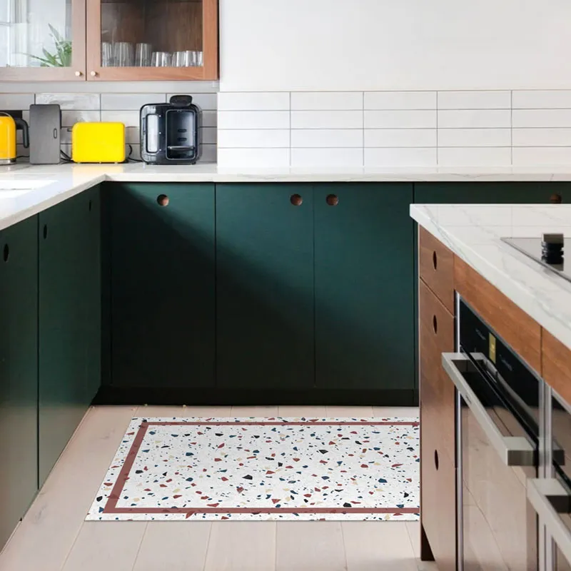 Tapis Vinyle Cuisine Motif Terrazzo DOlce