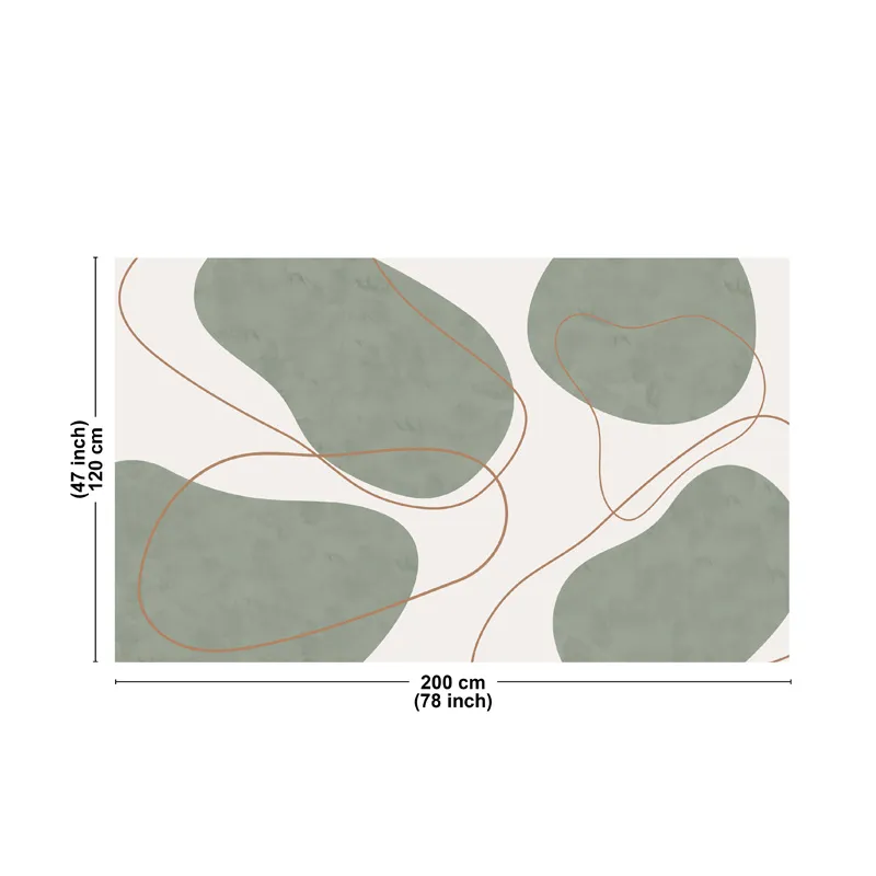 Tapis en Vinyle effet matière Ocre