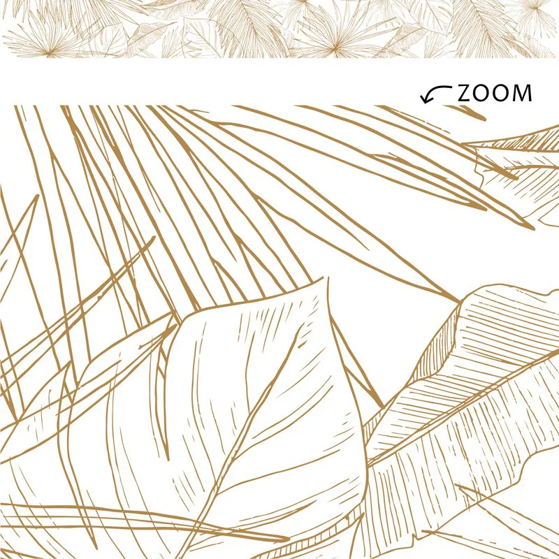 Plinthe adhésive Lamnar - Dorée ou Noire - Design tropical 99DECO