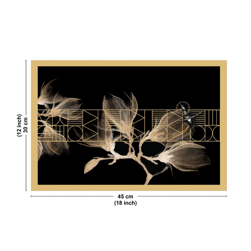 Set De Table Vinyle Noir BOHO CHIC