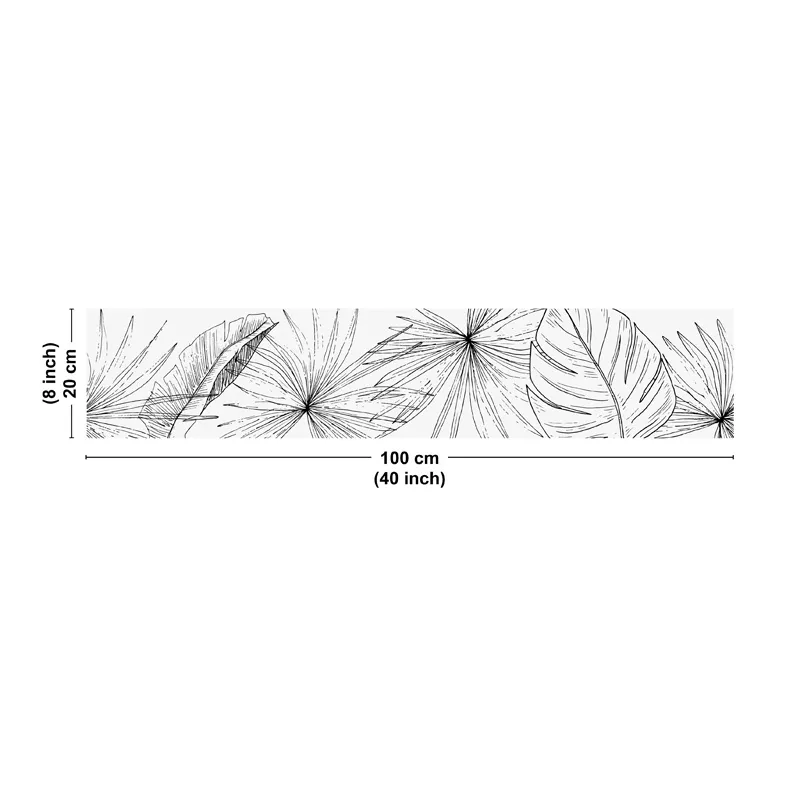 Crédence cuisine Lamnar feuilles graphiques - 5 teintes - 99Déco