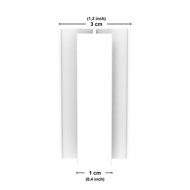 Profilé de jonction aluminium 220 cm pour panneau mural de douche - 99DECO