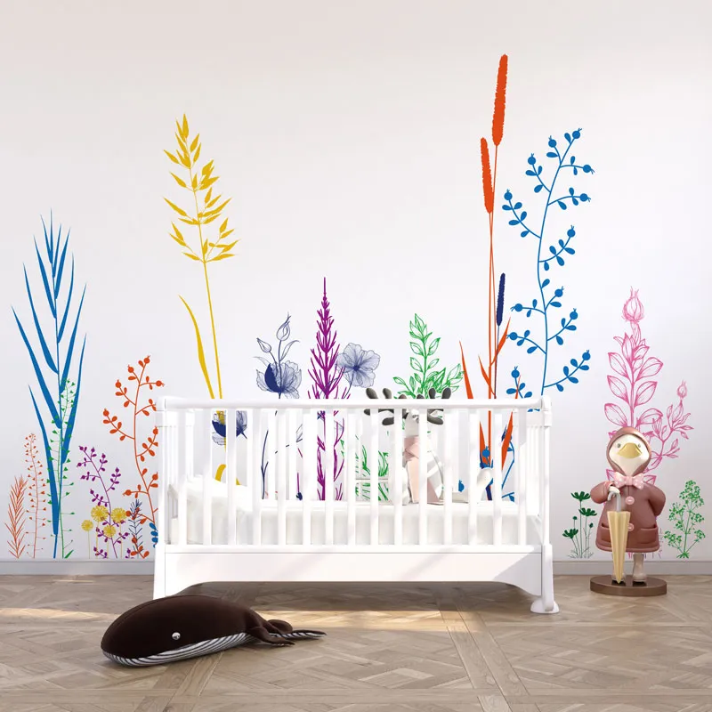 Papier peint panoramique Végétalist Color - Herbes colorées – 99DECO