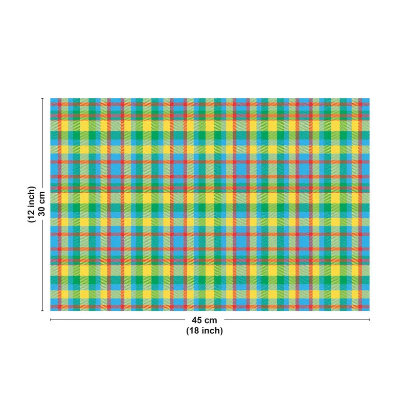 Set de table MADRAS Bleu - Design coloré - 99DECO