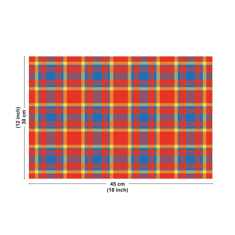 Set de table MADRAS Rouge - Motif coloré - 99DECO