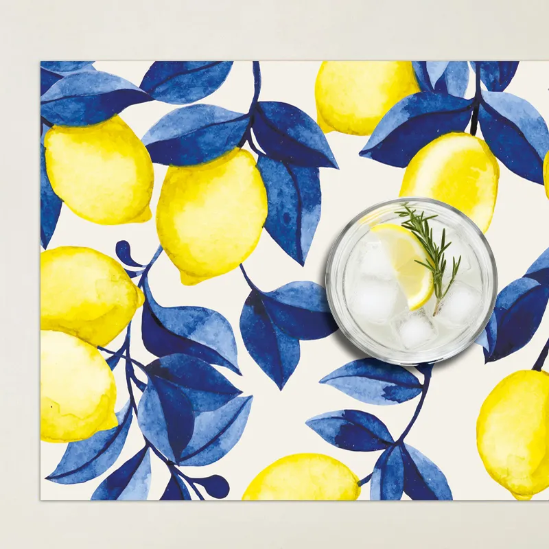 Set de table Sicile -  Motifs citrons - 99DECO