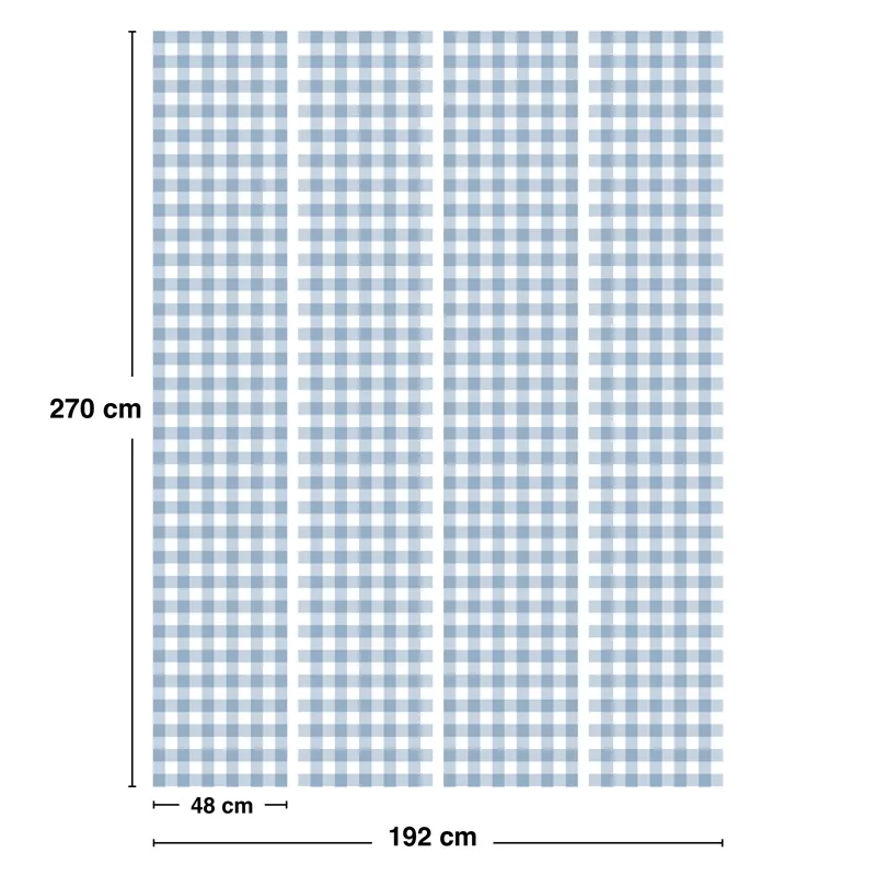 Papier peint panoramique Vichy – 99DECO