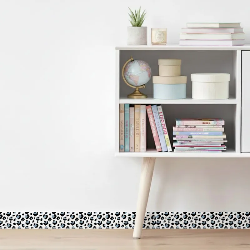 Plinthe adhésive décorative Fauve Bleu - PVC design - 99Déco