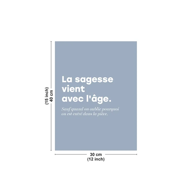 Affiche décorative murale "Sagesse" - Collection : Humour - 99DECO