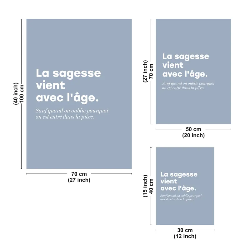 Affiche décorative murale "Sagesse" - Collection : Humour - 99DECO