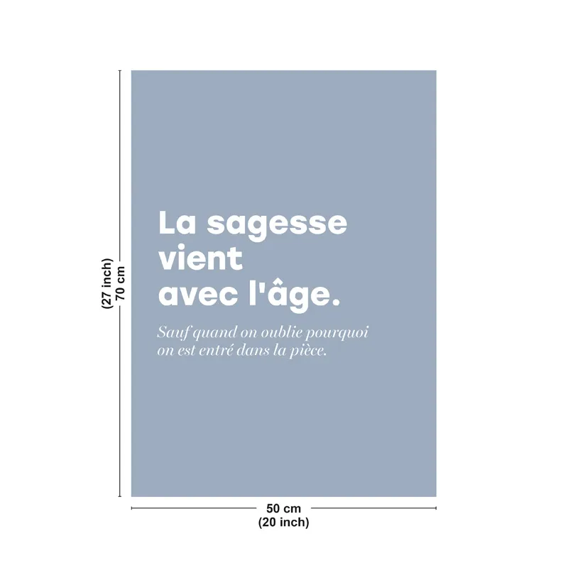 Affiche décorative murale "Sagesse" - Collection : Humour - 99DECO