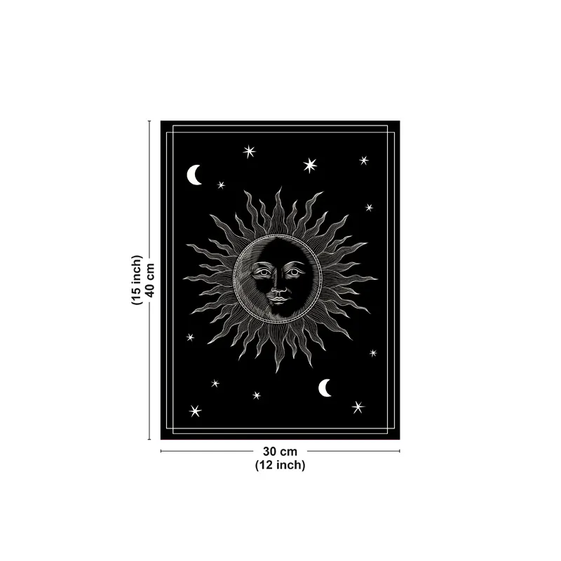 Affiche décorative “Astre” noir – Collection Ex Voto – 99DECO