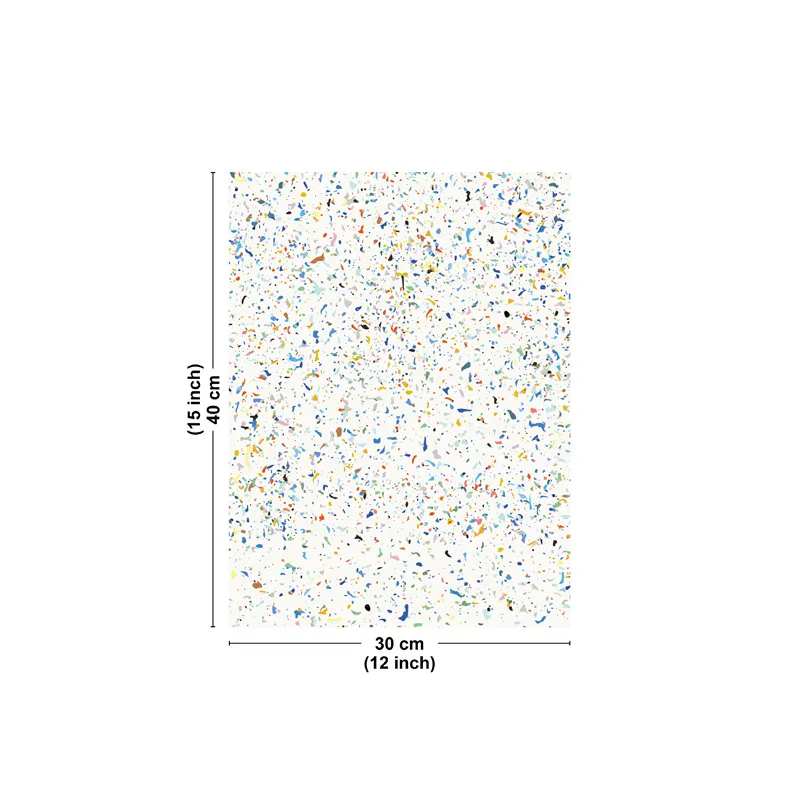 Affiche "Terrazzo Festival" beige – Motif terrazzo coloré – 99DECO