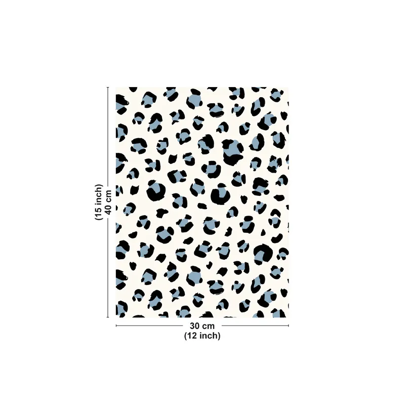 Affiche "Fauve Bleu" – Motif léopard – Collection Matière – 99DECO