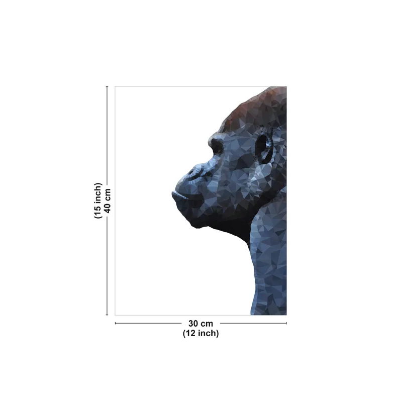 Affiche "Gorille Bleu" – Portrait graphique moderne – 99DECO
